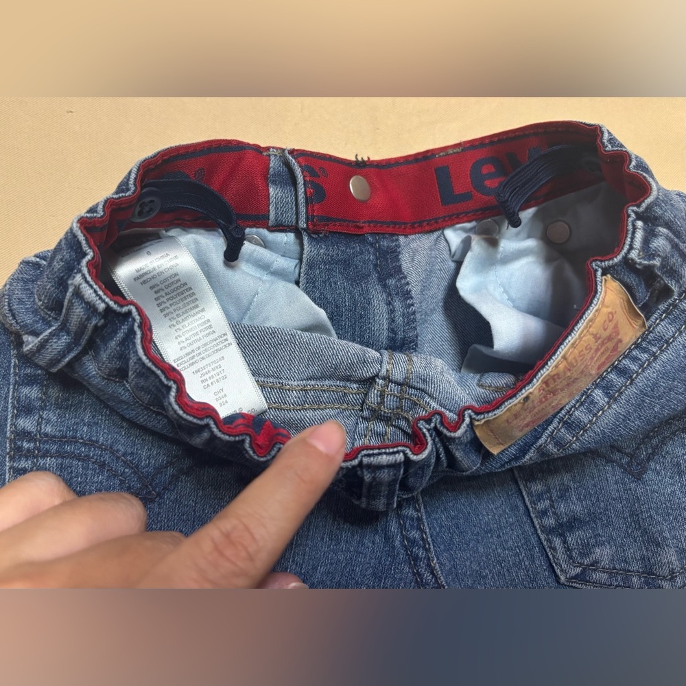 LOT of 2 Levi's Boys Jeans Adjustable Waist 510 & 511? Sz 6 &‎ Sz 5P Skinny - Picture 13 of 16